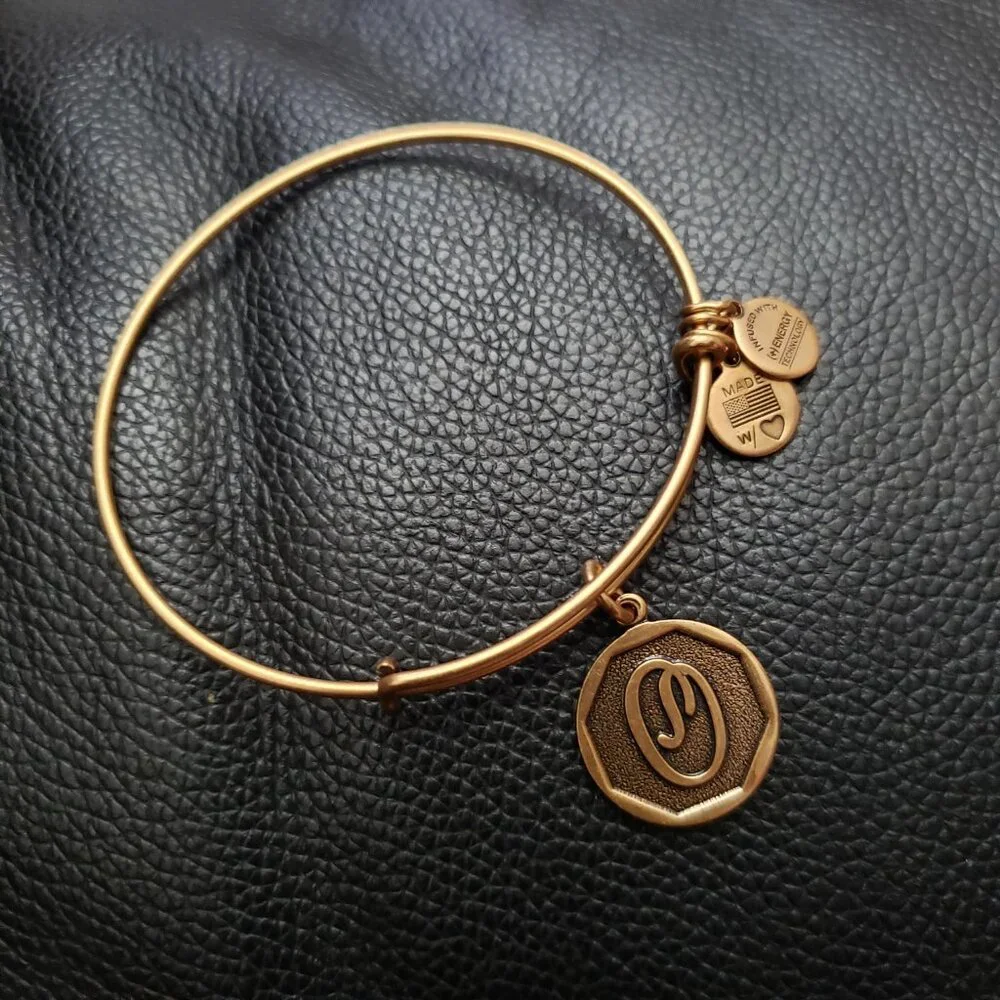 Alex And Ani Name Initial Letter O Bracelet 776
